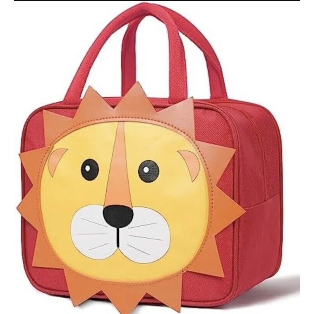 By Giraffe Creations Kids Lion Insulate Lunch Box / Bag Keeps Food Cold / Warm